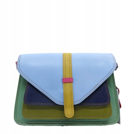 torby na ramię Torebka damska klasyczna elegancka skórzana na ramię pasek OLIVKA