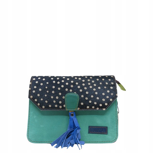 torby na ramię Torebka zamszowa, elegancka, skórzana, zamsz, ozdobny chwost eko OLIVKA