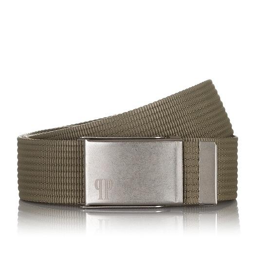 paski męskie PARCIANY PASEK MĘSKI PAOLO PERUZZI KHAKI PW-19-PP-115