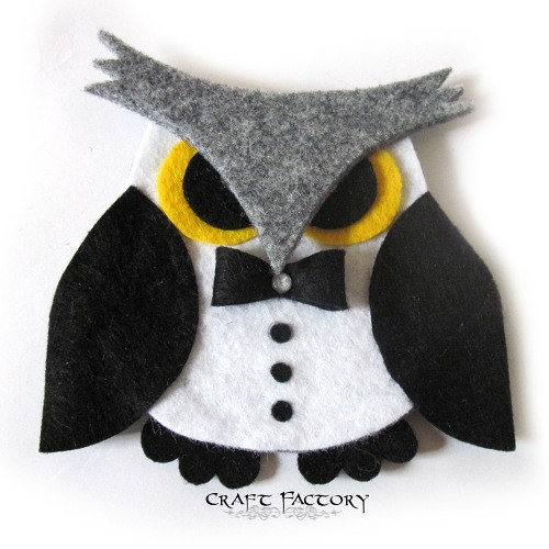 Owlastic Penguin - broszka Craft Factory