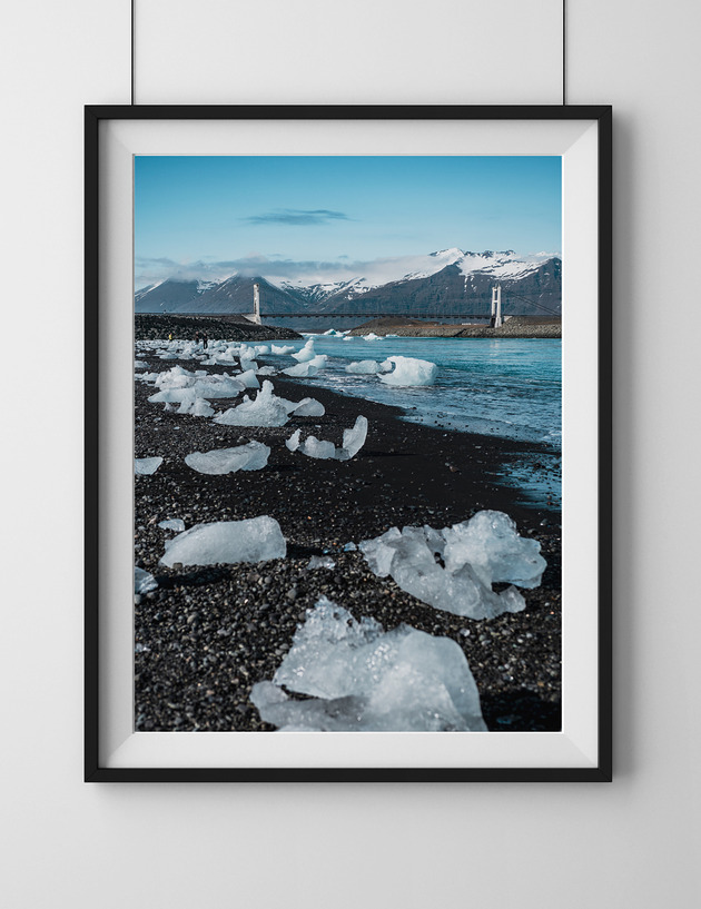 plakaty Diamentowa plaża, Islandia, plakat, fotografia, plik cyfrowy