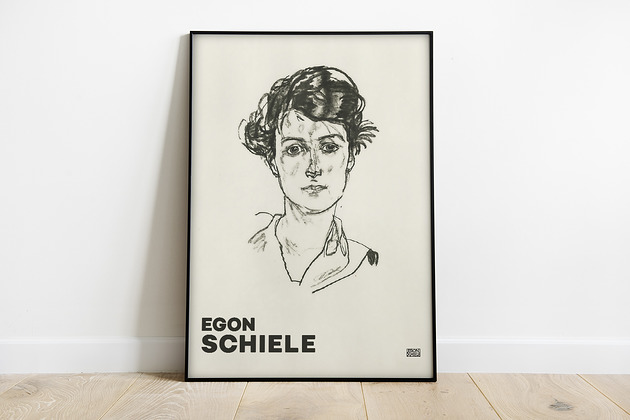 Egon Schiele- plakat wystawowy Pas De LArt