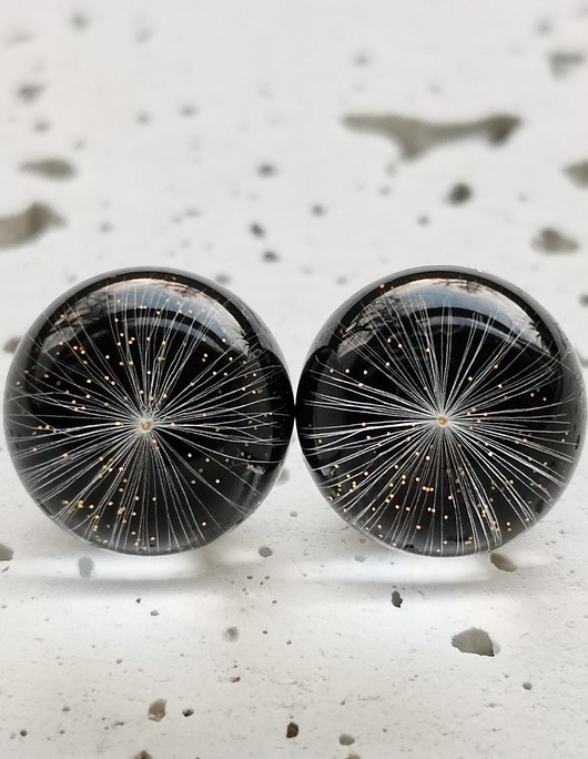 Kolczyki - sztyfty z dmuchawcem Grol Jewellery