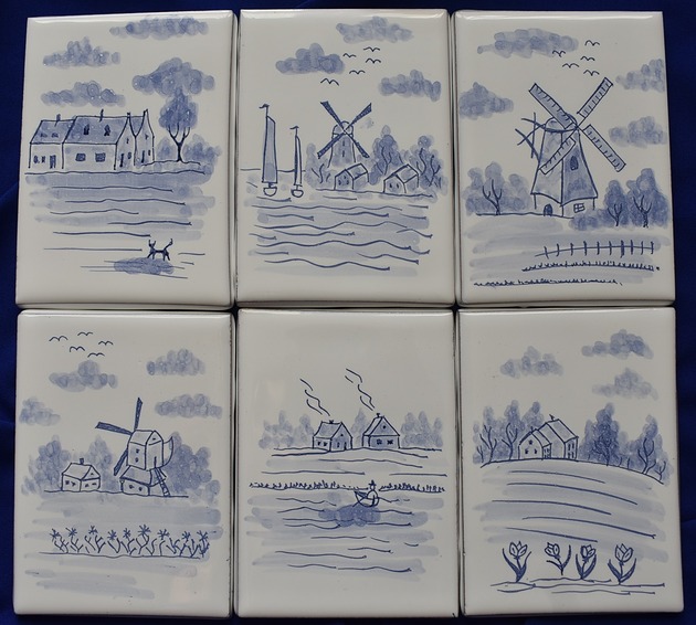 kafle i panele Kafle ręcznie malowane- Wiejskie Rustykalne