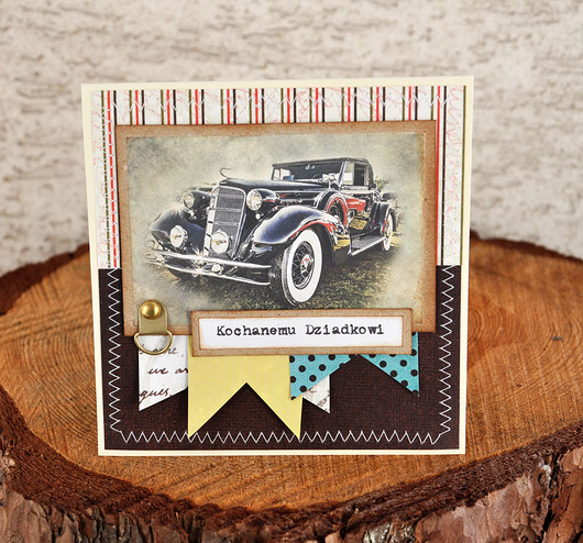 kartki scrapbooking Dla Dziadka