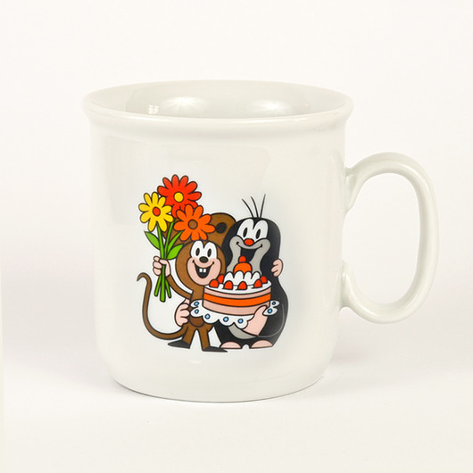 kubki Krecik i tort-  kubek porcelanowy