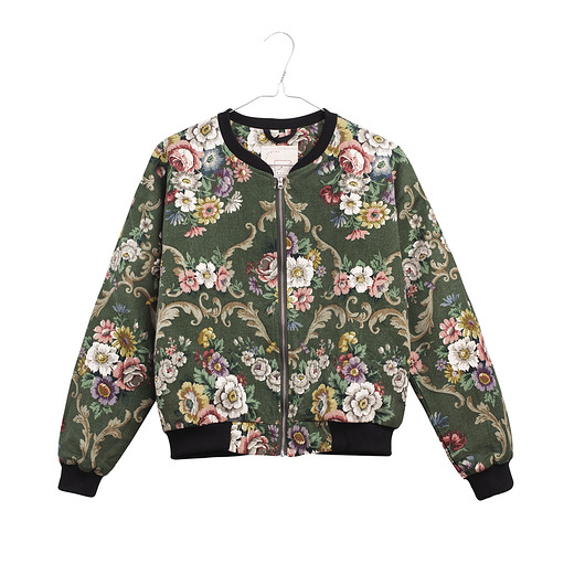 green bomber Floral Escape