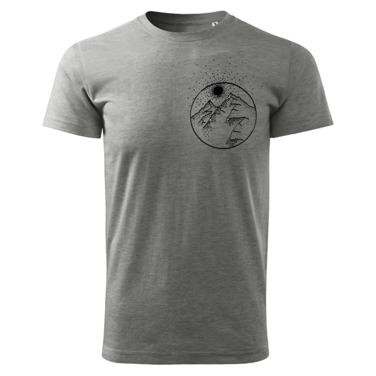 t-shirty męskie Tatra Art - wschód słońca nad Tatrami