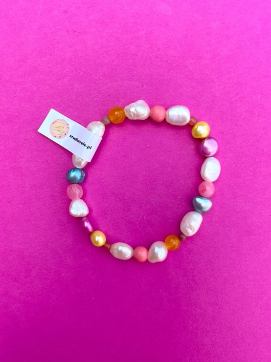 naszyjniki - inne Bransoletka  Kamienie&Perły