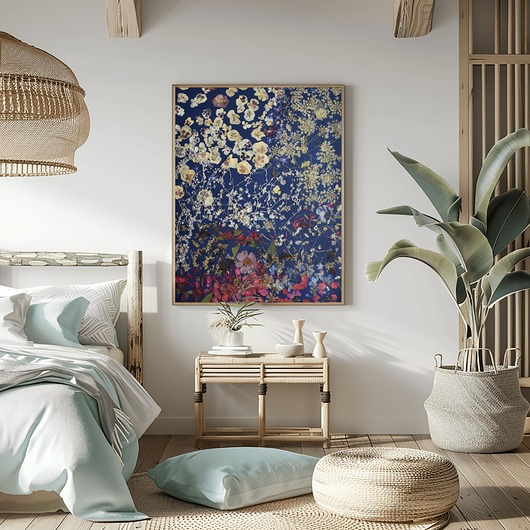 obrazy Obraz z prasowanych roślin #1