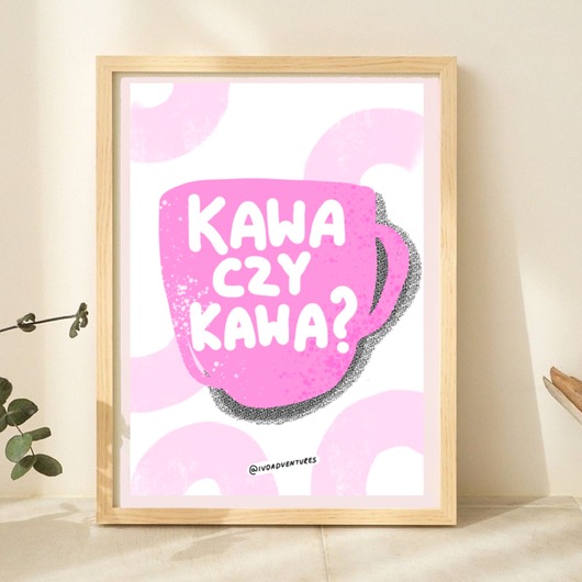 plakaty Plakat Kawa czy kawa?