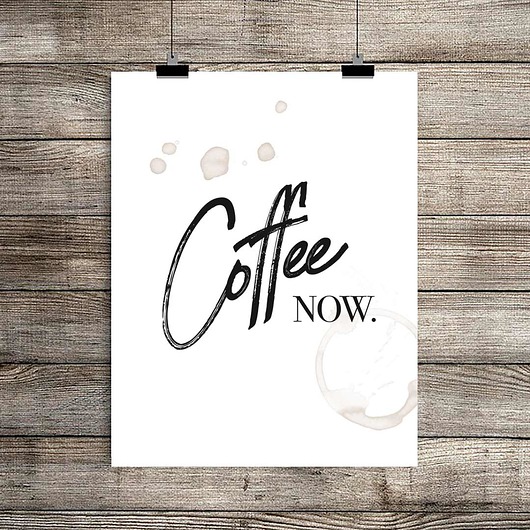 plakaty Plakat Coffee now