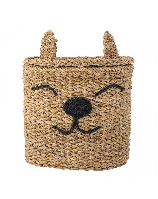 pojemniki na zabawki Kosz na Zabawki z Pokrywą Pojemnik do Przechowywania Miś