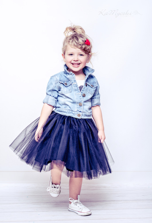 Dziewczęca Spódniczka Tiulowa - Navy Blue  TUTUPrincess