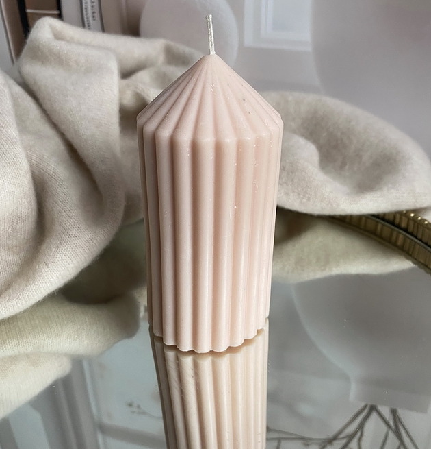 świeczniki i świece Świeca ekologiczna sojowa dekoracyjna "Grace" 120x60mm