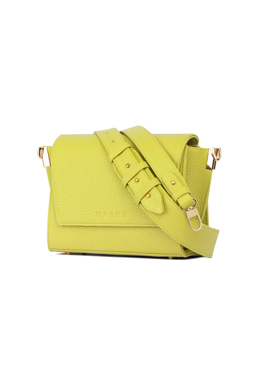 torby na ramię Limonkowa Torebka skórzana Switch Bag Box