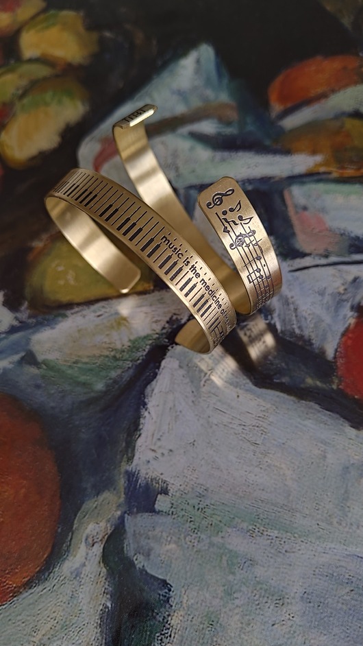 bransoletki złote Bransoletka MUSIC