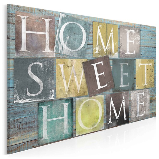 34001 Obraz na płótnie - SWEET HOME - 120x80 VAKUdsgn