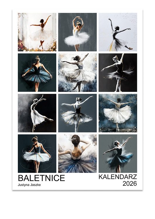 kalendarze i plannery Kalendarz 2026 Baletnice 15x21 cm