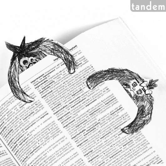 dwa pulchne mole książkowe tandem
