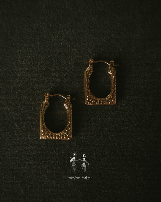 kolczyki pozłacane Kolczyki pozłacane Statement Hoops