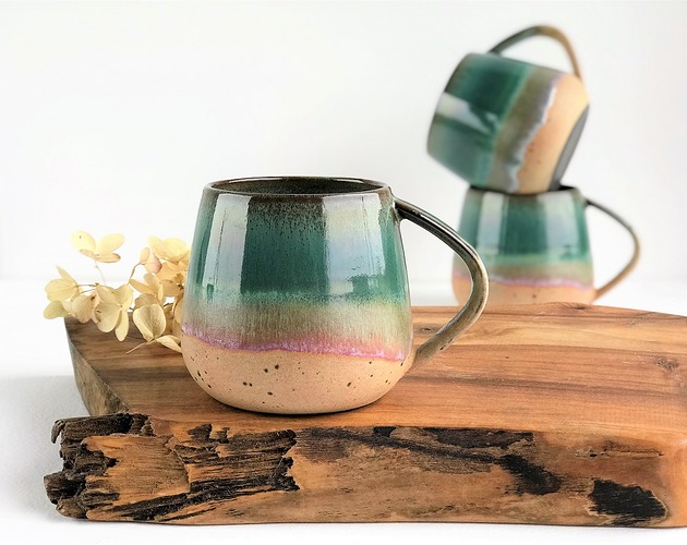 kubki Kubek Beczułka ręcznie robiony  320 ml  - Rajska Plaża