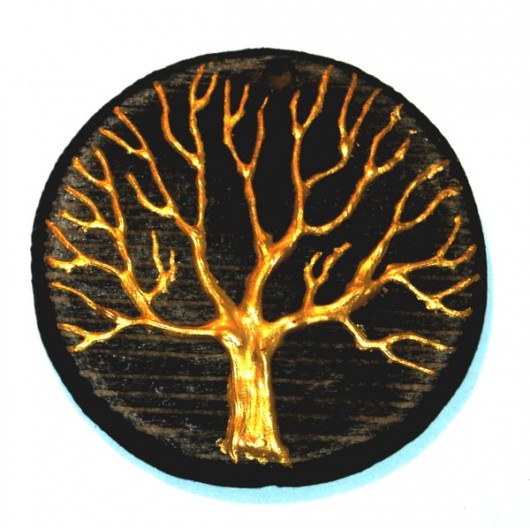 Gold tree abstrakcja