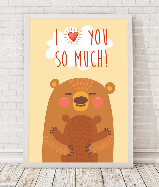 Obrazek A3 - Love you Desihome