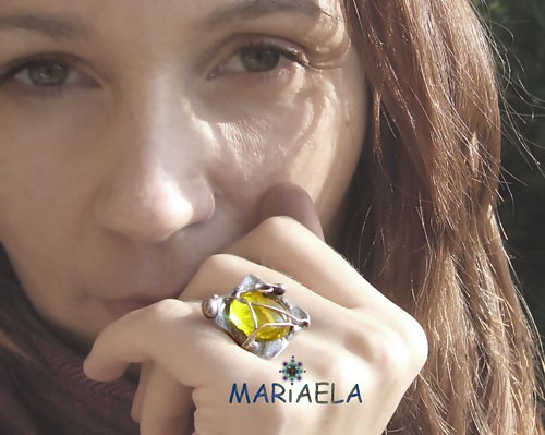 ŻÓŁA SECESJA MARIAELA