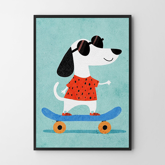 plakaty Plakat Pies + deska = profeska