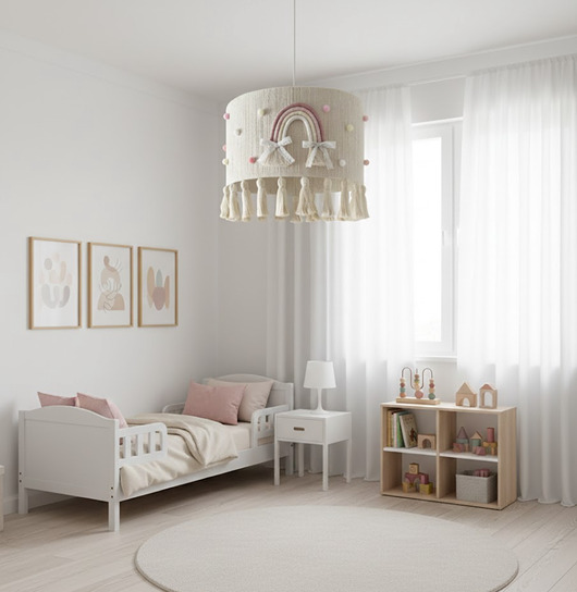 lampy do pokoju dziecka Duży klosz do pokoju dziecka 45 cm