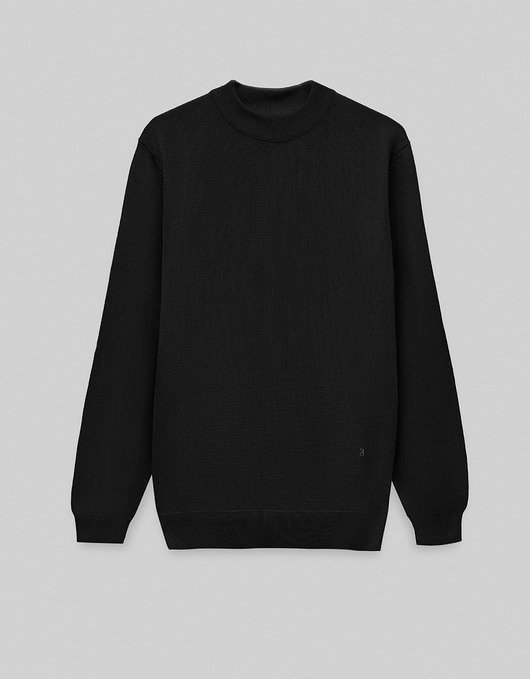 swetry męskie Sweter męski grottole półgolf czarny