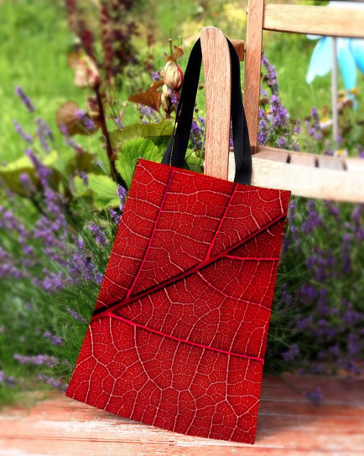 Promocja! Czerwono-zielony liść- torba + gratis! AT design