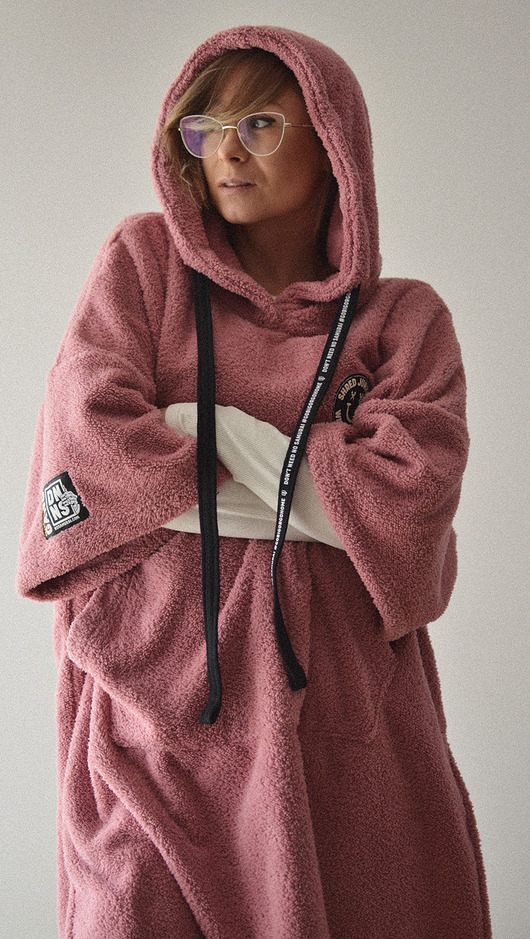 ubrania różne Poncho Biggy Da Pink Smile