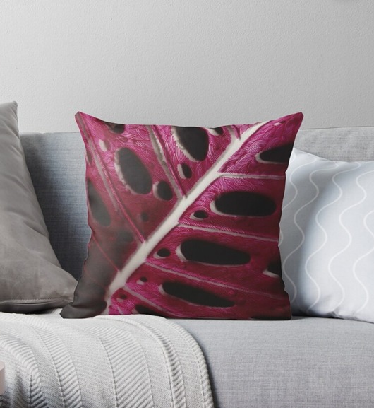 Poszewka dekoracyjna Red Monstera 45x45 cm ThinLine