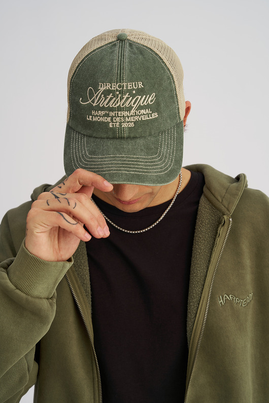 czapki i kapelusze męskie Czapka truckerka VINTAGE TSC zielona