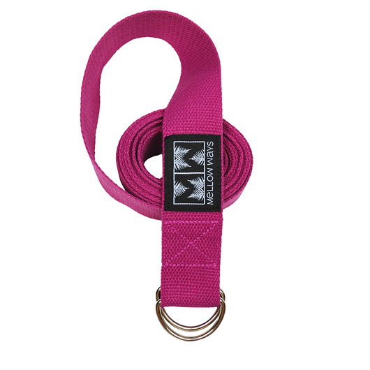 akcesoria do jogi Bawełniany pasek do jogi i do rozciągania 3,8x250cm Rosy