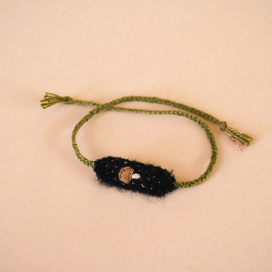 bransoletki - inne Bransoletka dla jesieniary - ręcznie robiona - grzybek