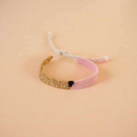 bransoletki na sznurku Bransoletka ręcznie tkana na krośnie wiązana na supełek