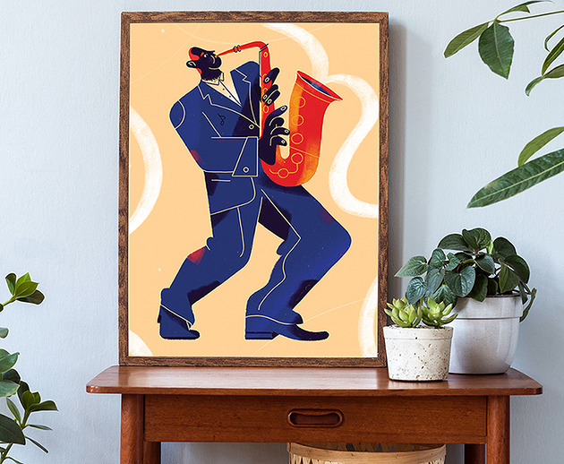 grafiki i ilustracje Jazz