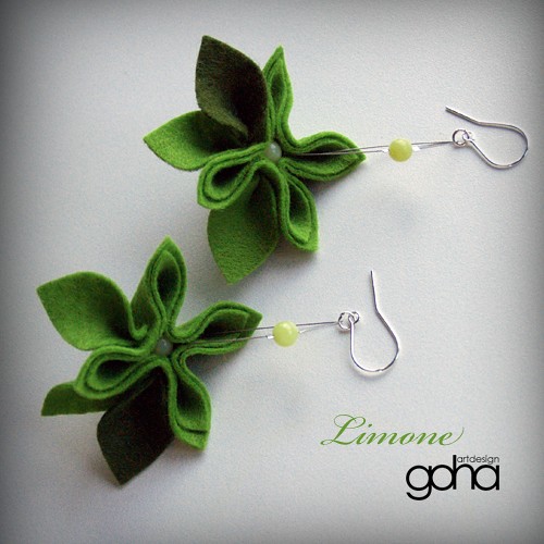 Limone - Biżuteria Autorska FlowerFelt Design