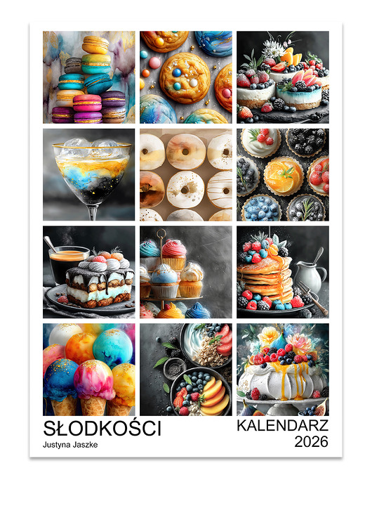 kalendarze i plannery Kalendarz 2026 Słodkości 15x21 cm