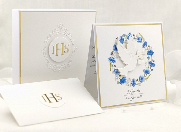 kartki na komunię Kartka na komunię z pudełkiem, 38B