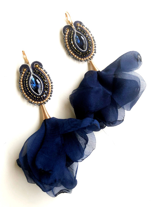 kolczyki soutache Sutaszowe kolczyki  RODAN _ EXPRESS