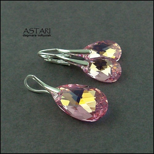 kryształ SWAROVSKI TEARDROP - ROSE AB Astari