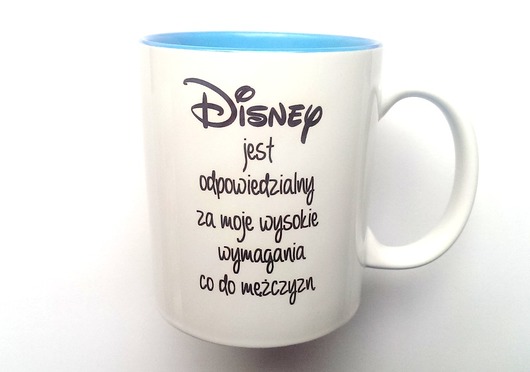 Kubek DISNEY z błękitnym wnętrzem  FarrowDesign