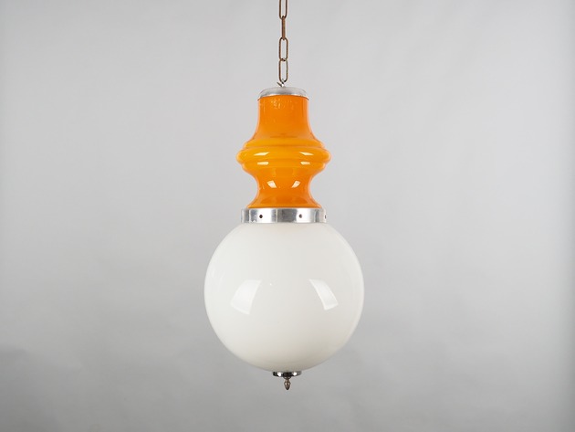 lampy wiszące Lampa wisząca, włoski design, lata 70, produkcja: Mazzega