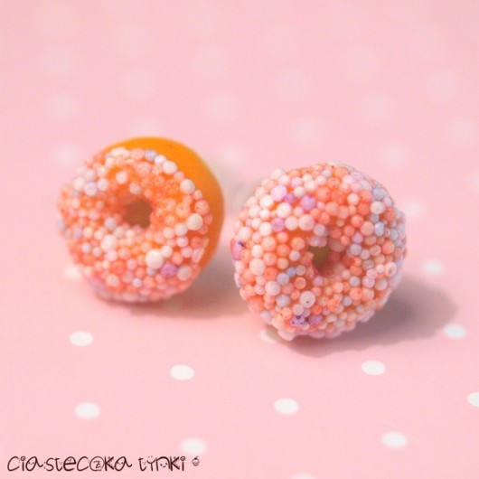 kolczyki donuty ciasteczkatynki