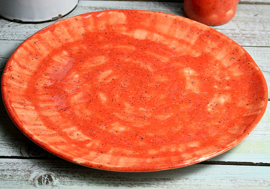 talerz ceramiczny - czerwona 28 cm Studio Mini Forma