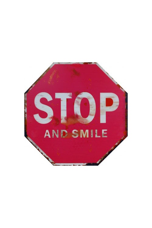 Szyld STOP and smile MIA home